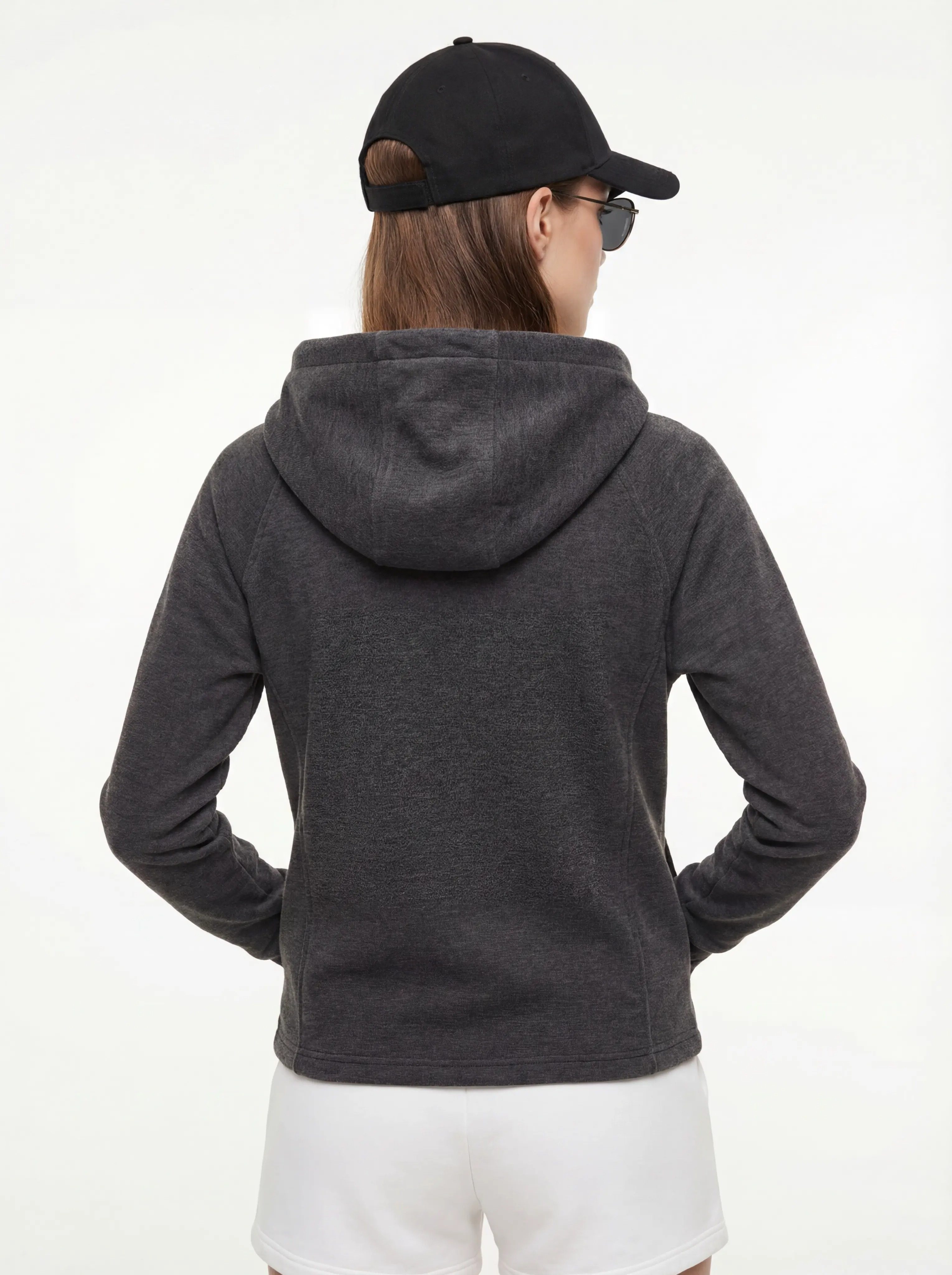 Back view showing hood and sculpted panel seams