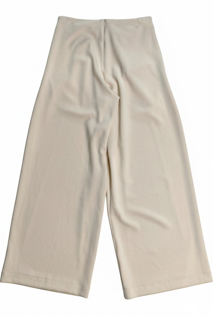 Back flat view of private label knit trousers