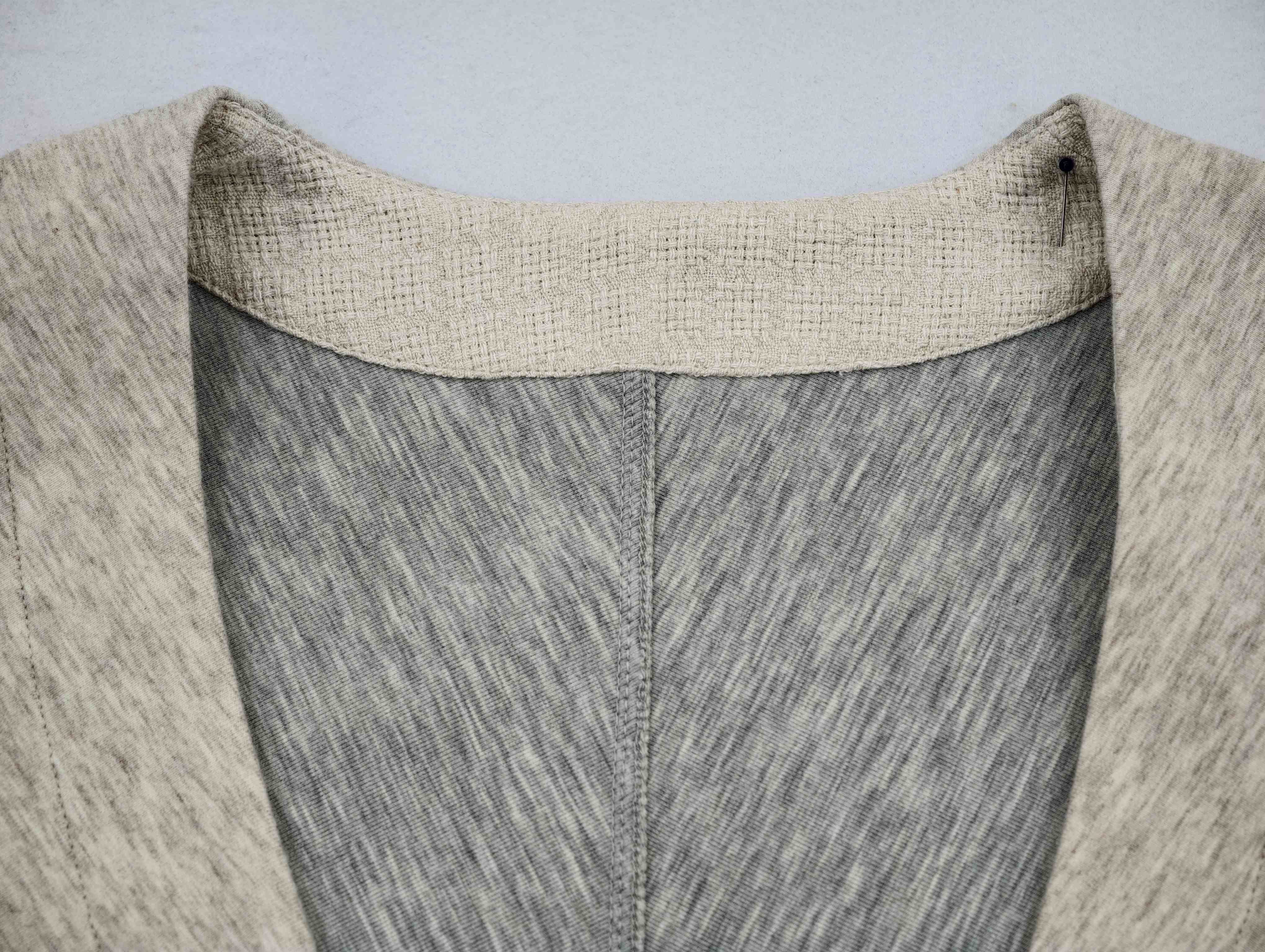 V-neck facing and center-back seam for OEM development