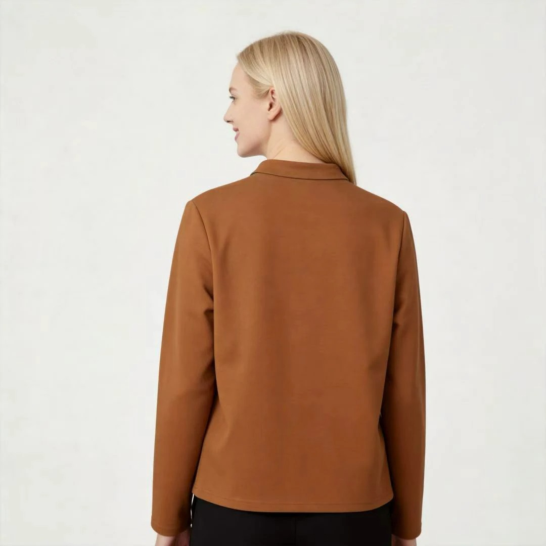 Clean back silhouette for smart-casual collection development