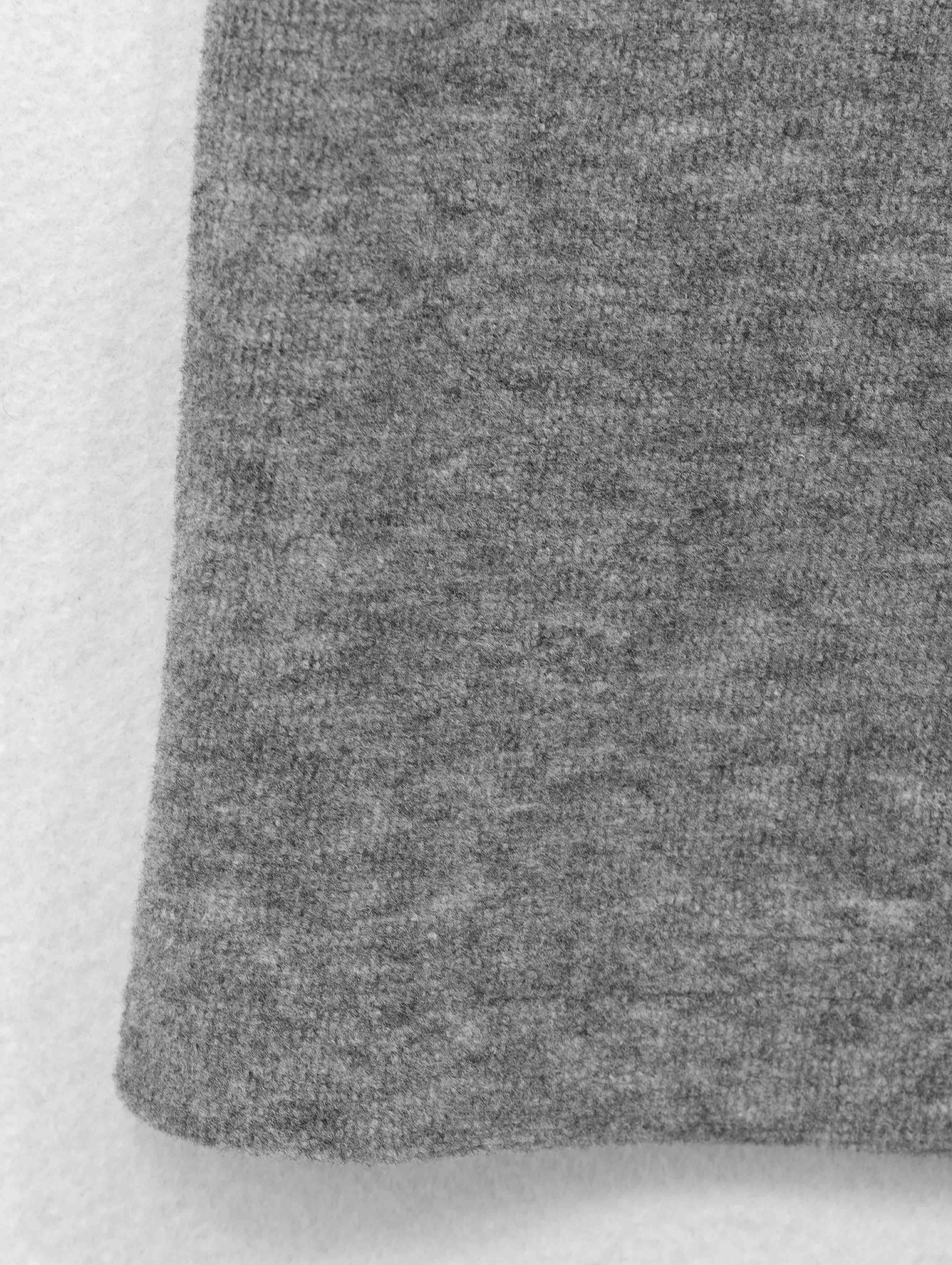 Clean wide-leg hem with soft brushed finish
