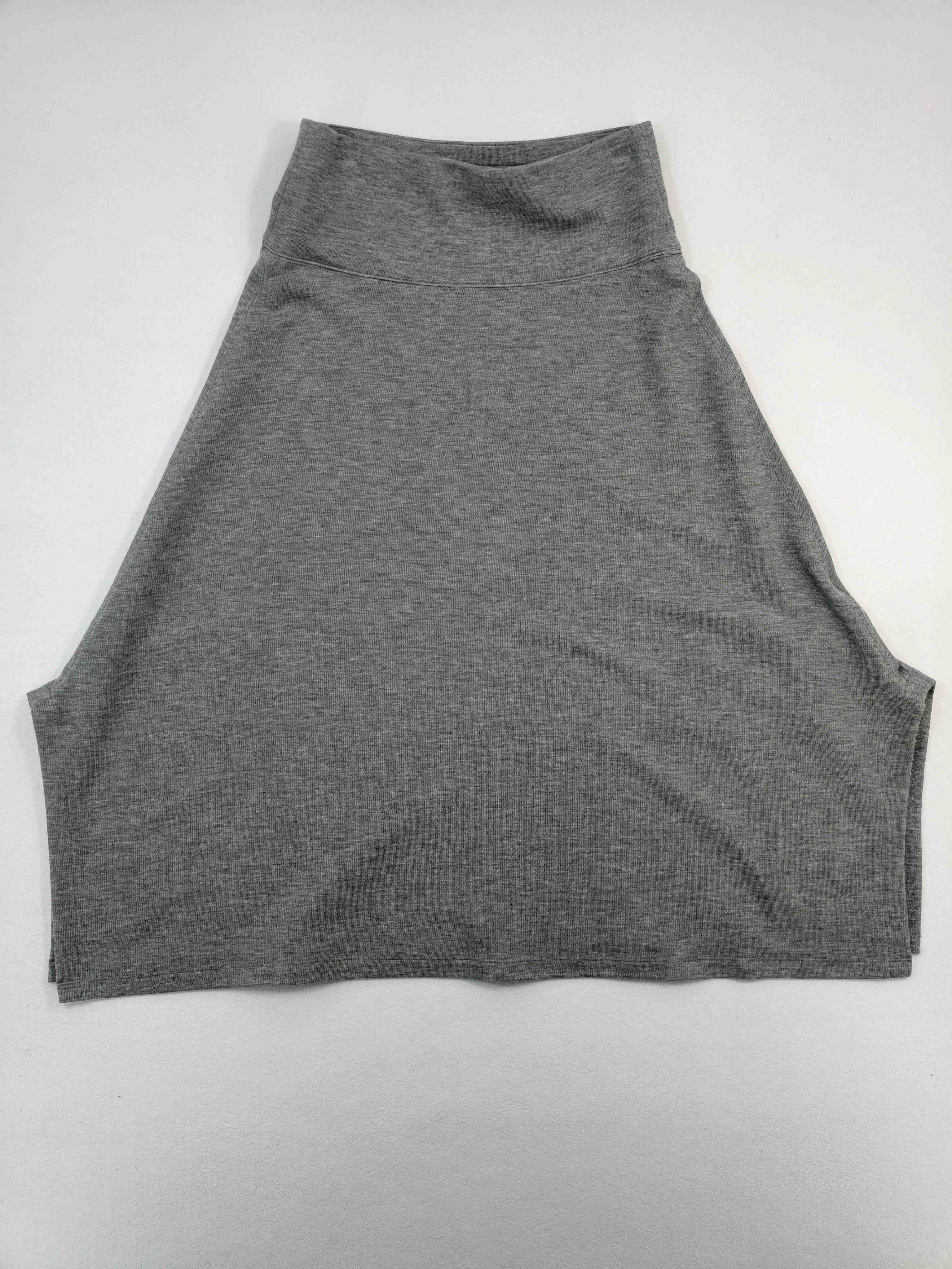 Custom high-waist A-line skirt flat product view