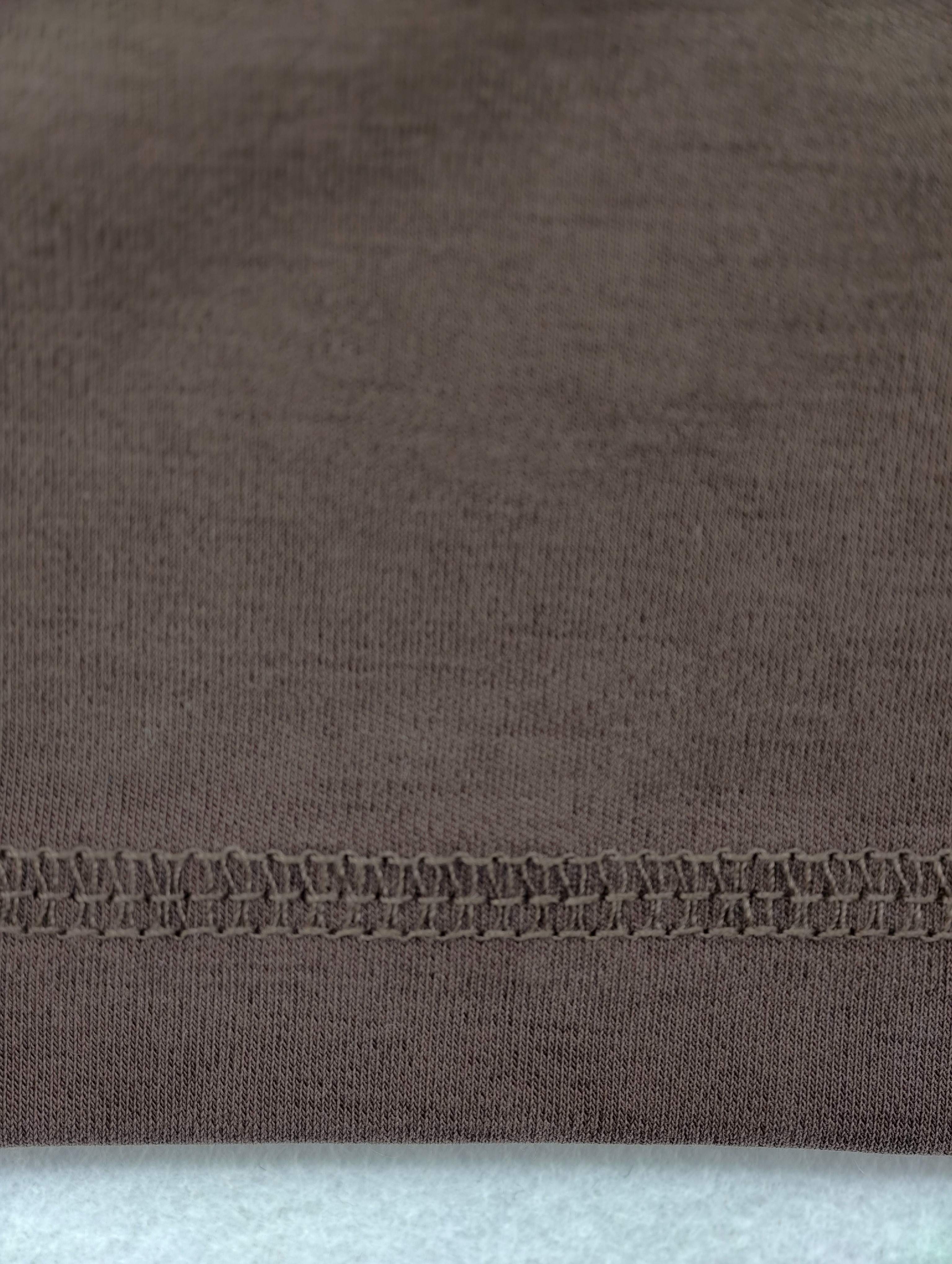 Modal interlock texture with clean hem stitching