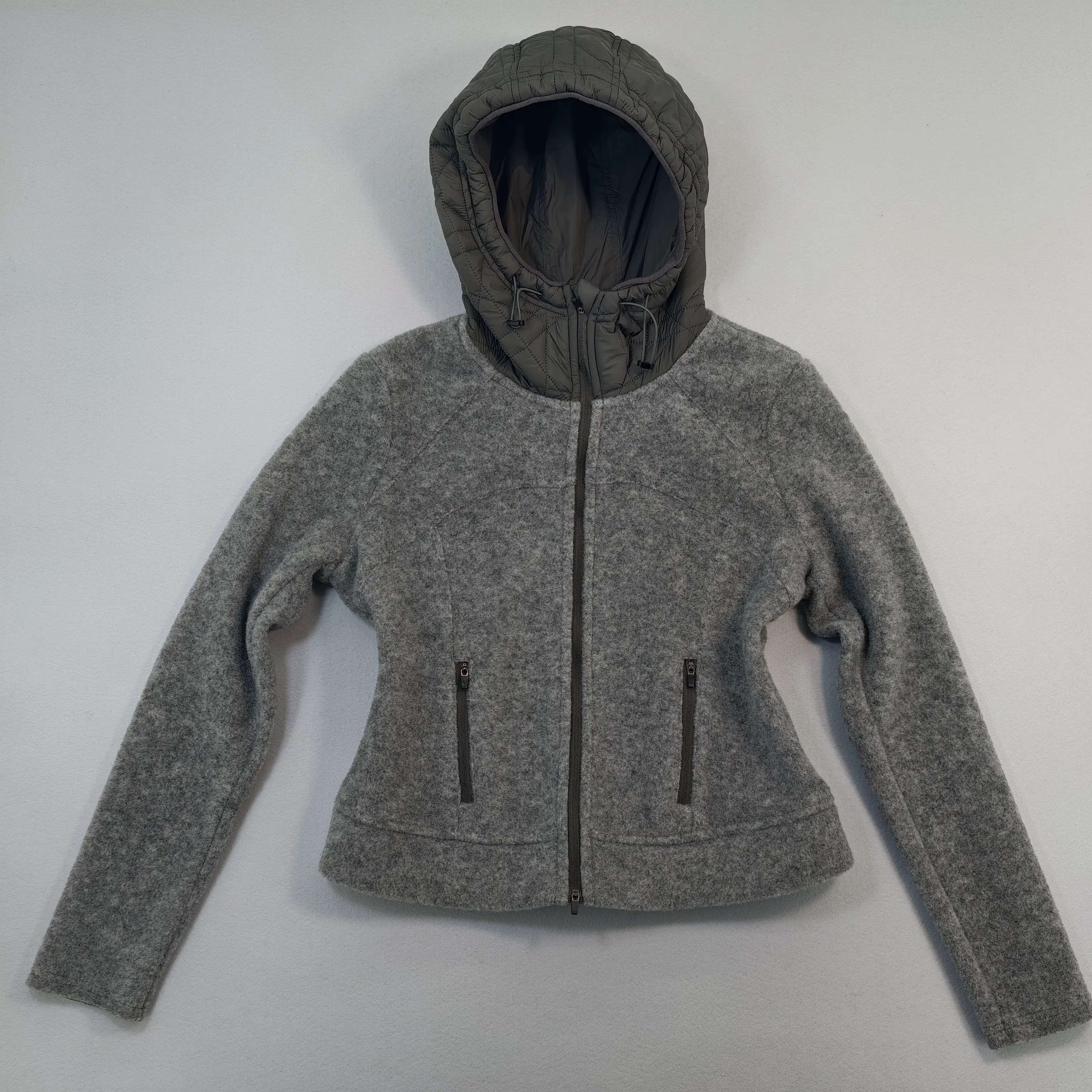 Fitted hooded zip jacket for custom outerwear development