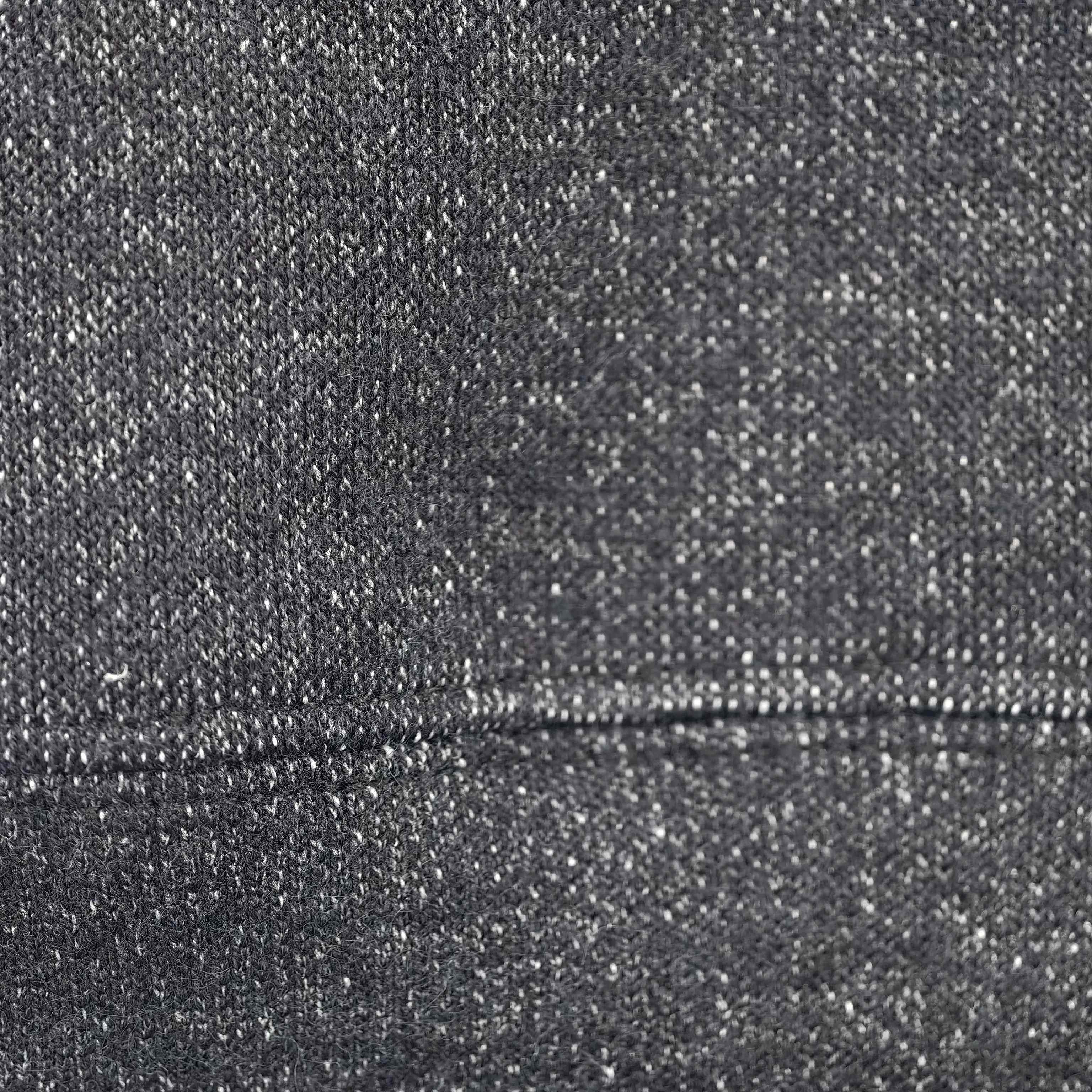 Brushed Hacci interlock texture and hem stitching detail