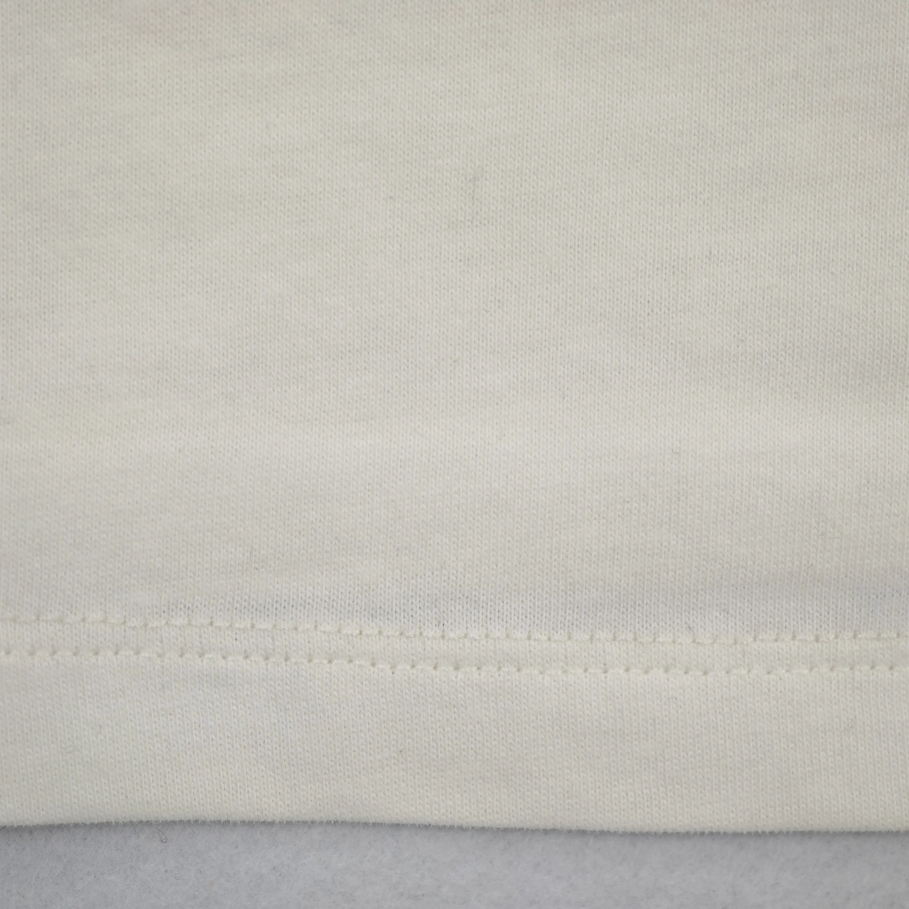Smooth 190 GSM cotton-blend jersey with clean hem stitching