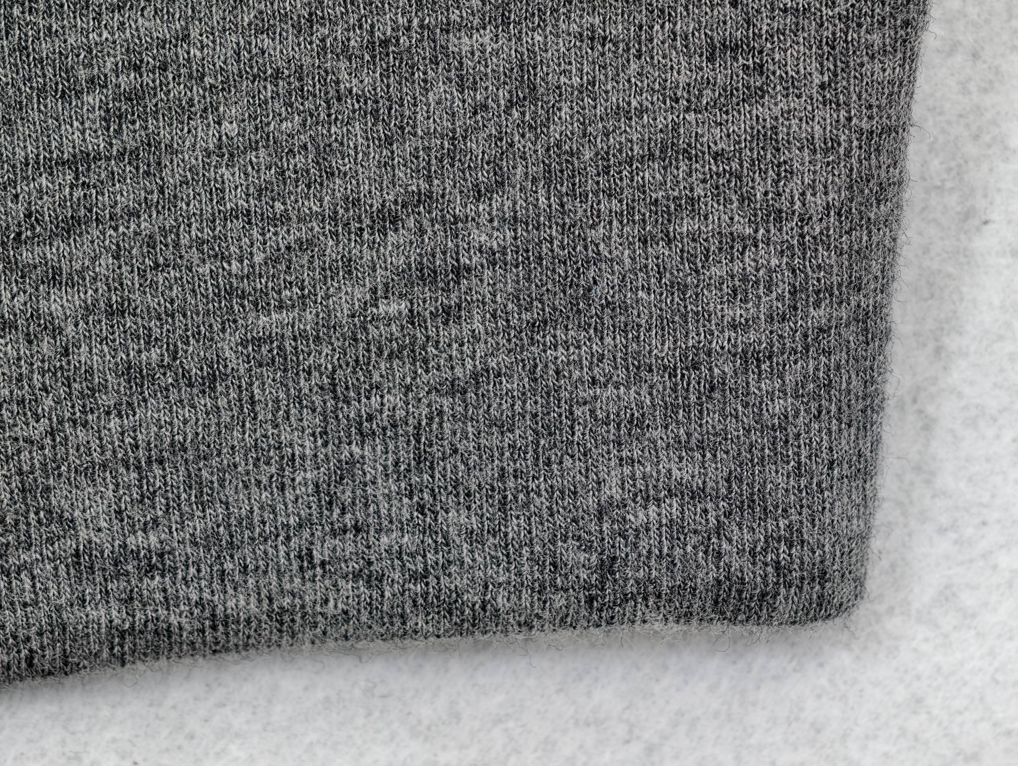 Heathered jersey texture for hoodie manufacturing