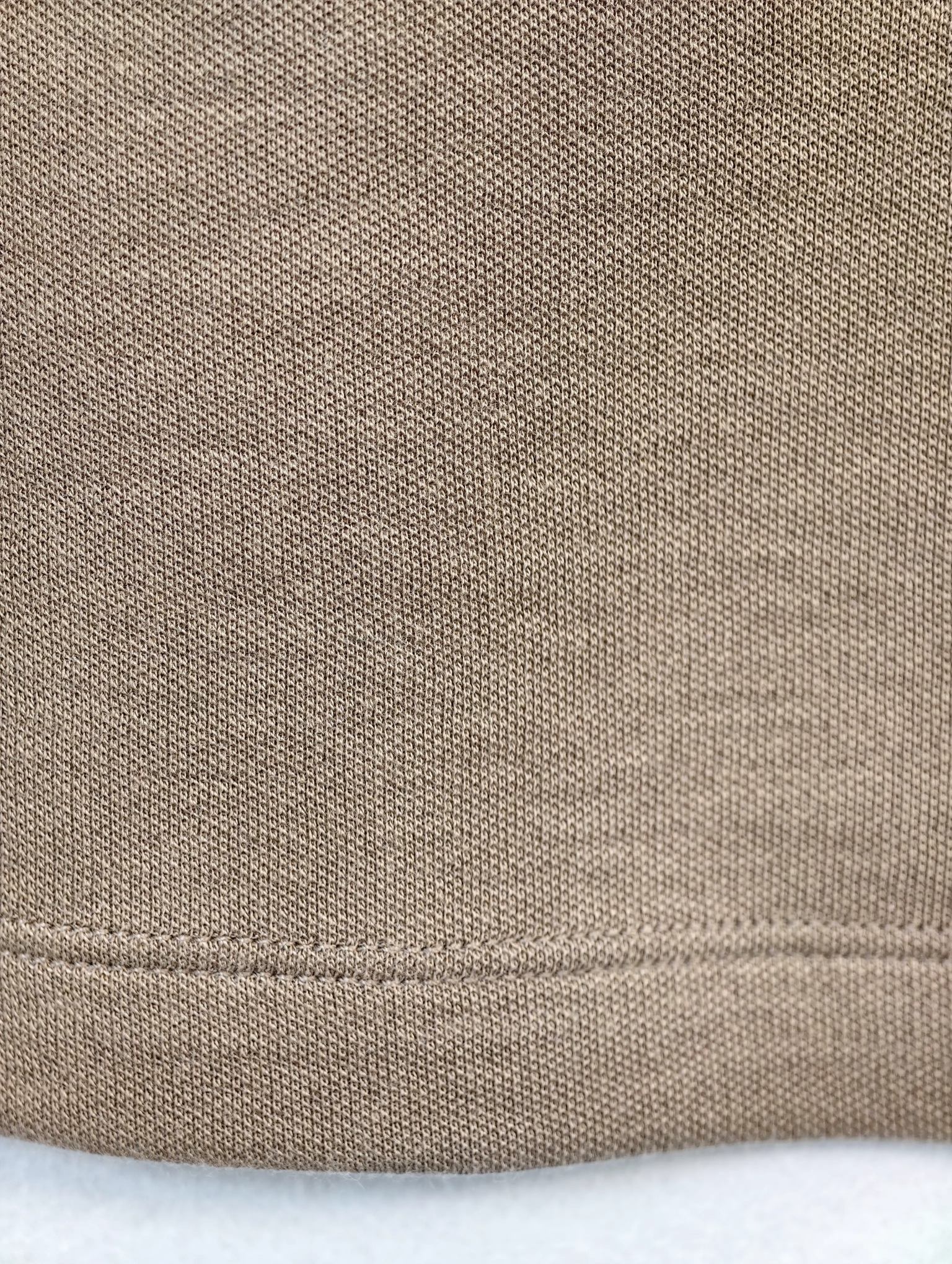 225 GSM piqué scuba texture with clean stitched hem