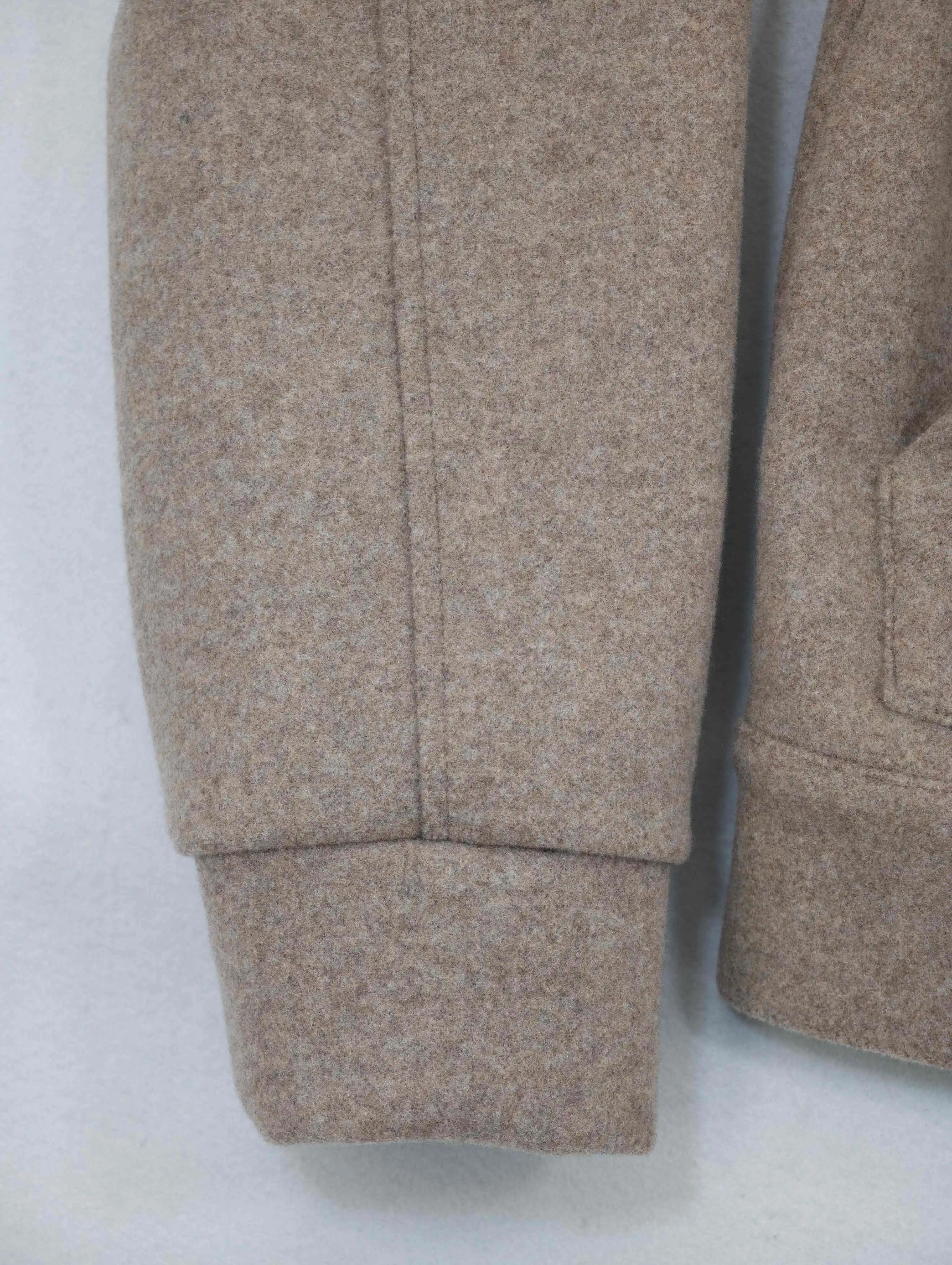 Long sleeve cuff with clean topstitched finish