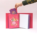 Carnet à reliure spirale à dos droit et couverture rigide en papier