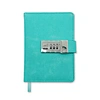 Journal intime A5 en cuir PU avec serrure à combinaison, carnet de notes personnel avec poches pour femmes et hommes