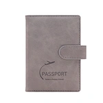 Customized PU Leather Cover Passport Cards Holder Wallet