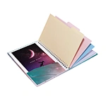 Bloc-notes en spirale A5 avec impression personnalisée de carnet à couverture rigide de dossier