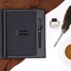 Business-Geschenkset mit schwarzem Notizbuch und Stift