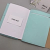  papiergebundenes PU-Leder-Handtaschen-Notizbuch