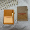 notebook with elastic strapleather notebook with front pocketleather cover pocket notebook
