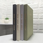 Coffret de journal ligné A5 en feuille d'or pour cadeau d'entreprise