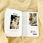 Gold PU Leather Hardcover Notebook