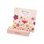 Gift Set Wood Display Stand Square Memo Cards Rigid Gift