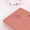 A5 Size Personalized Journal Notebook With Heart Lock