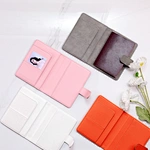 Customized PU Leather Cover Passport Cards Holder Wallet