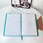Business Hardcover Journal With Ribbon BookmarkPU Notebook With Magnetic ClosureDeboss Logo