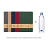Carnet en cuir PU avec bouteille PET recyclée
