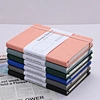 Carnet à couverture rigide en cuir PU avec bande élastique