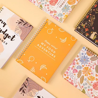 Agenda quotidien à imprimé floral