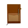 notebook with elastic strapleather notebook with front pocketleather cover pocket notebook