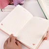 A5 Size Personalized Journal Notebook With Heart Lock