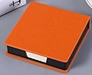 PU Leather Memo Box Notepads Custom Non-adhesive Sticky Notes