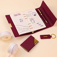 promotional gift set organizer style loose-leaf notebookring binder style planner