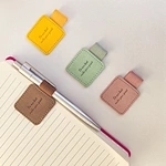 Promotional Bookmark With Multiple Shapes Custom Logo PU Leather Pen Holder
