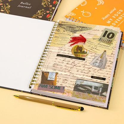 Hardcover Planner Custom Inner Page Design Diary Spiral Notebook