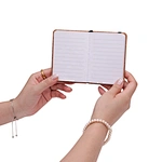 eco-friendly notebookmini smiley diarycork notebookdiary with elastic bandpocket size diaryjournal