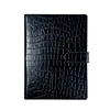 Refillable Journal Budget Planner with Card SlotsCustom Crocodile PU Leather 6 Ring Binder Notebook