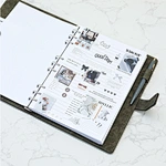 Carnet de notes rechargeable à 6 anneaux