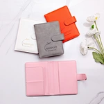 Customized PU Leather Cover Passport Cards Holder Wallet