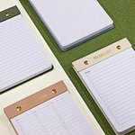 Customized Leather Cover Notepad Tear-off Pages Memo Pads