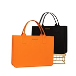 Direkt ab Werk: Große Damen-Handtaschen / Werbetaschen aus PU-Leder (Tote Bag) mit individuellem Logo-Druck
