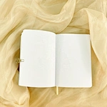 Gold PU Leather Hardcover Notebook