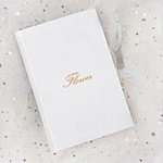 Carnet à couverture rigide florale en relief