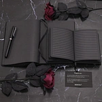Black PU Leather Notebook Gift Set