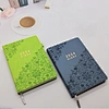 Customizable Debossed Pattern Journal Hardcover PU Leather Yearly Planner