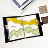 Refillable Journal Budget Planner with Card SlotsCustom Crocodile PU Leather 6 Ring Binder Notebook