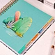 A5 Floral Abstract Hardcover Agenda-Notizbuch mit monatlichen Trennblättern