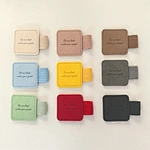 Porte-stylo auto-adhésif en cuir PU avec couleurs et formes mélangées