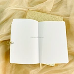 Luxuriöses A5-Notizbuch mit goldenem PU-Ledereinband