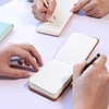 Small Pocket Diary for Travel GiftCustom Gold Foil Logo Elastic Band Closure